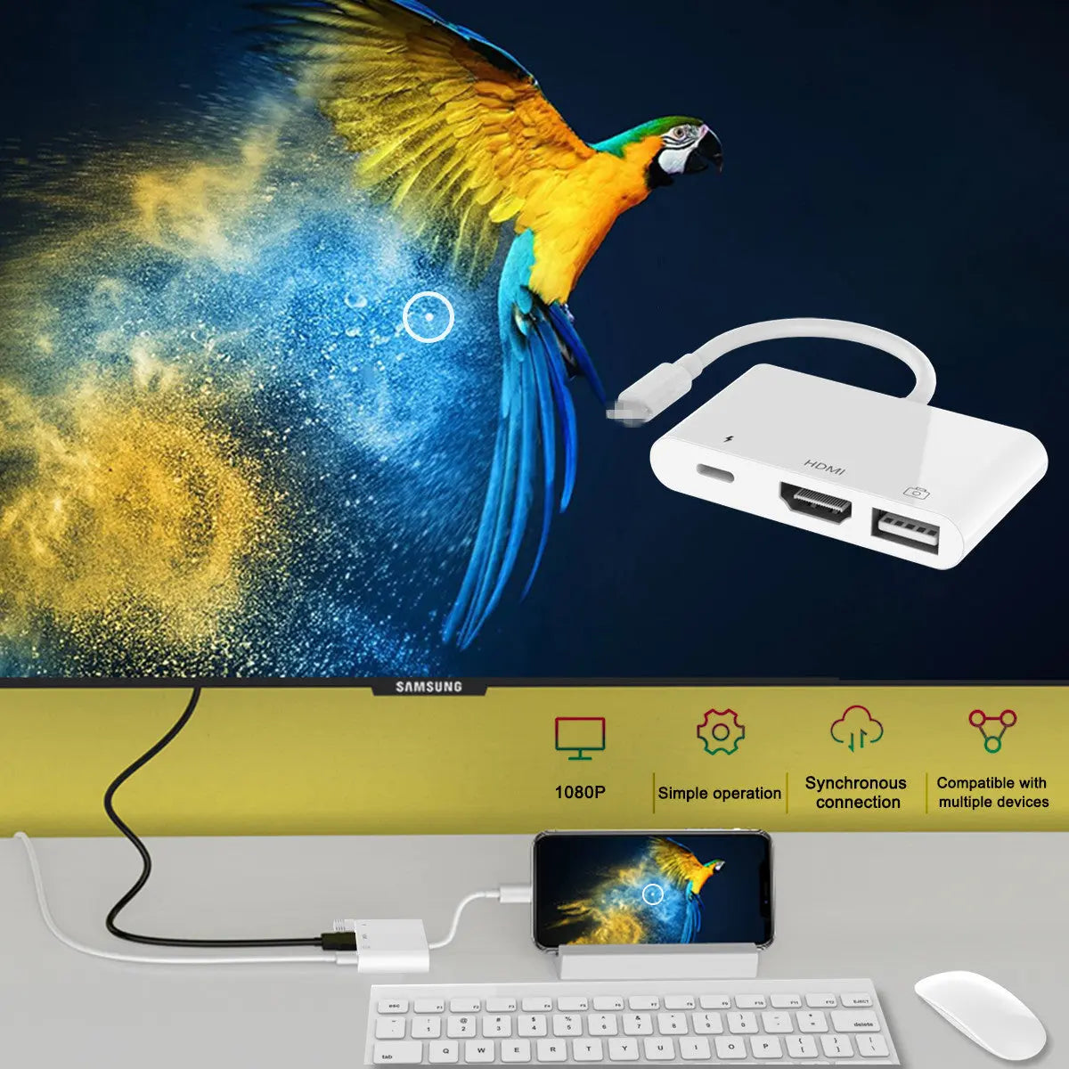 HDMI Adapter Cable Plug And Play Utilityhubb