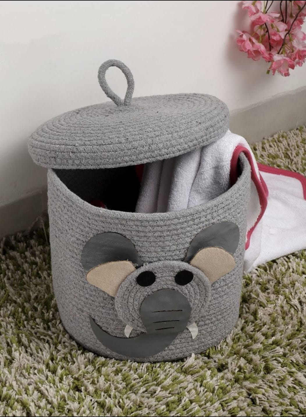 Kids toy storage basket (Hand made eco friendly)