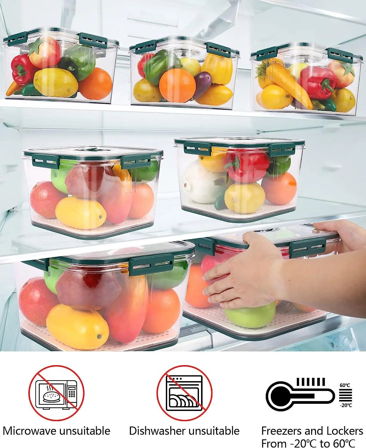 Freshness Preservation Food Storage Container(Pack of 2) - Utilityhubb