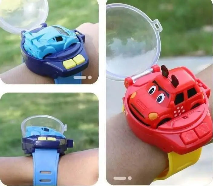 Speed Up Car Cartoon Mini Watch Car Toy, Usb Rechargeable Remote Control Toy - Utilityhubb