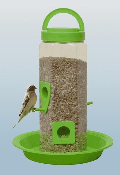 Bird Food and Water Feeder Hanging for Balcony