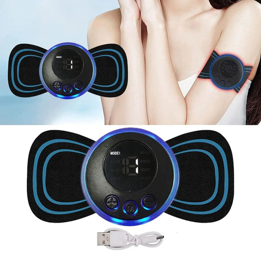 Mini Massager with 8 Modes and 19 Strength Levels,Rechargeable Electric Massager for Shoulder,Arms,Legs,Back Pain for Men and Women - Utilityhubb
