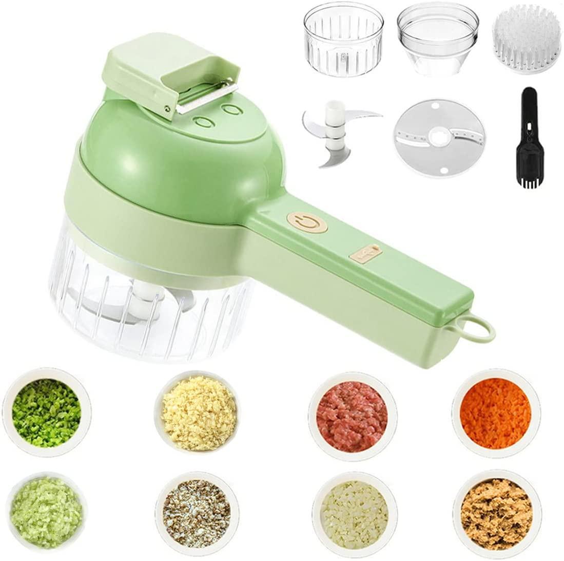 4 in 1 portable electric vegetable cutter set -utilityhubb 