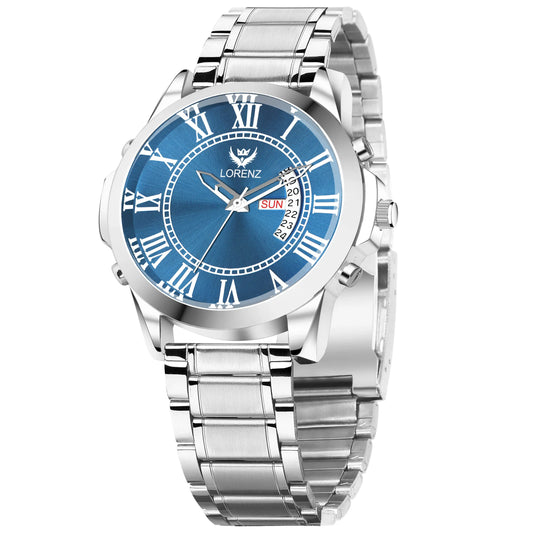 Lorenz Day & Date Edition Blue Dial Analog Watch for Men - Utilityhubb