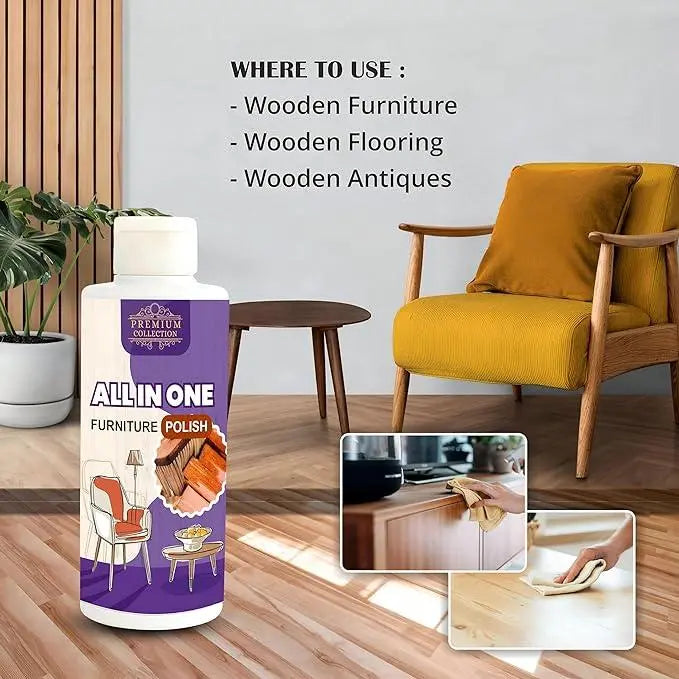 Polish Furniture Cleaner Shiner Floor Coating Paint Wood 100ML (Pack of 2) Roposo Clout