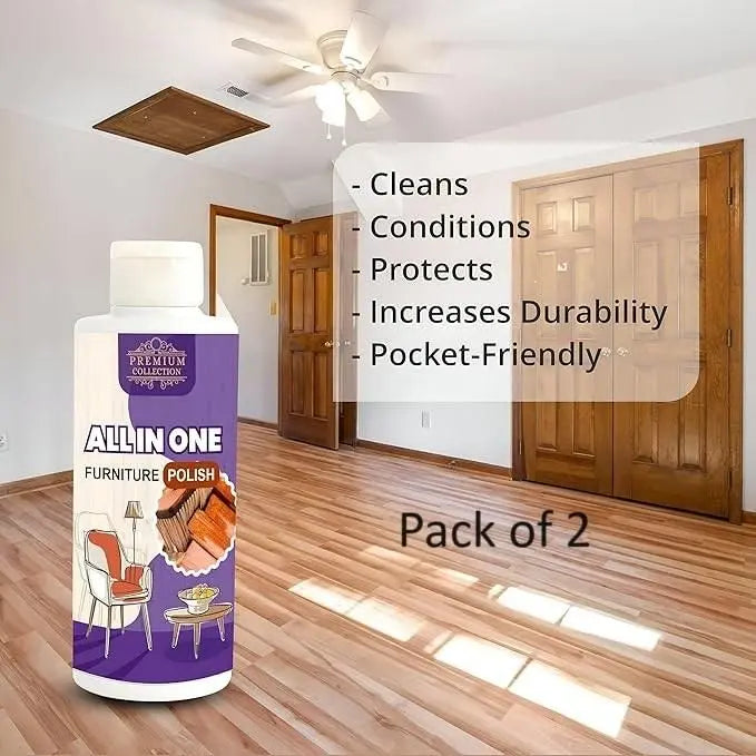 Polish Furniture Cleaner Shiner Floor Coating Paint Wood 100ML (Pack of 2) Roposo Clout