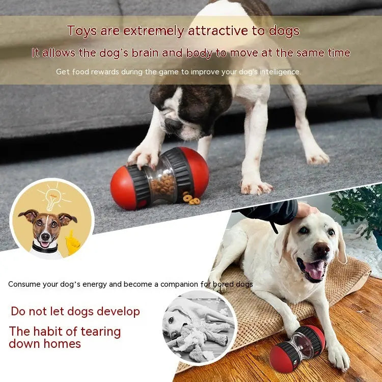 Food Dispensing Dog Toy Tumbler Leaky Food Ball Puzzle Toys Interactive Slowly Feeding Protect Stomach Increase Intelligence Pets Toy Pet Products Utilityhubb