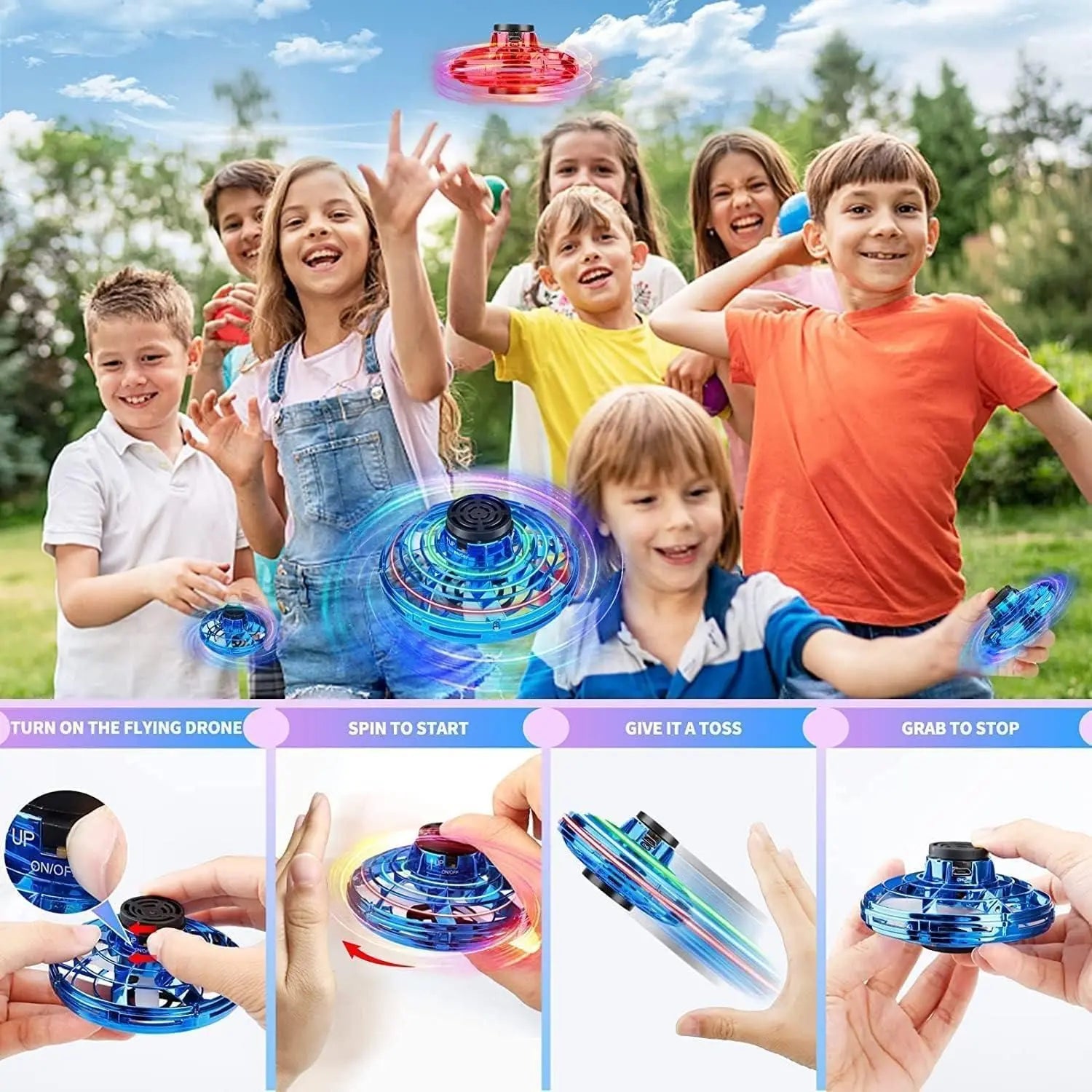 Magic Flying Orb Spinner Outdoor Toys?Assorted Color? Roposo Clout