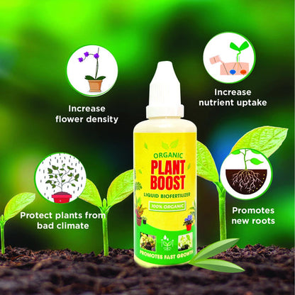 Plant boost liquid biofertizer for All Crops,Organic (Pack of 4)