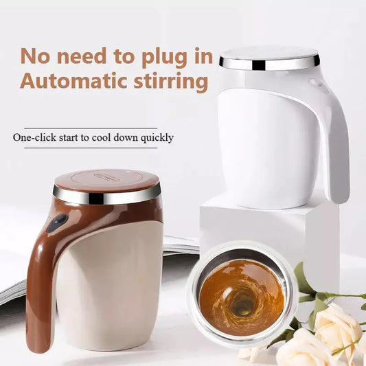Rechargeable Model Automatic Stirring Cup Coffee Cup High Value Electric Stirring Cup Lazy Milkshake Rotating Magnetic Water Cup Utilityhubb