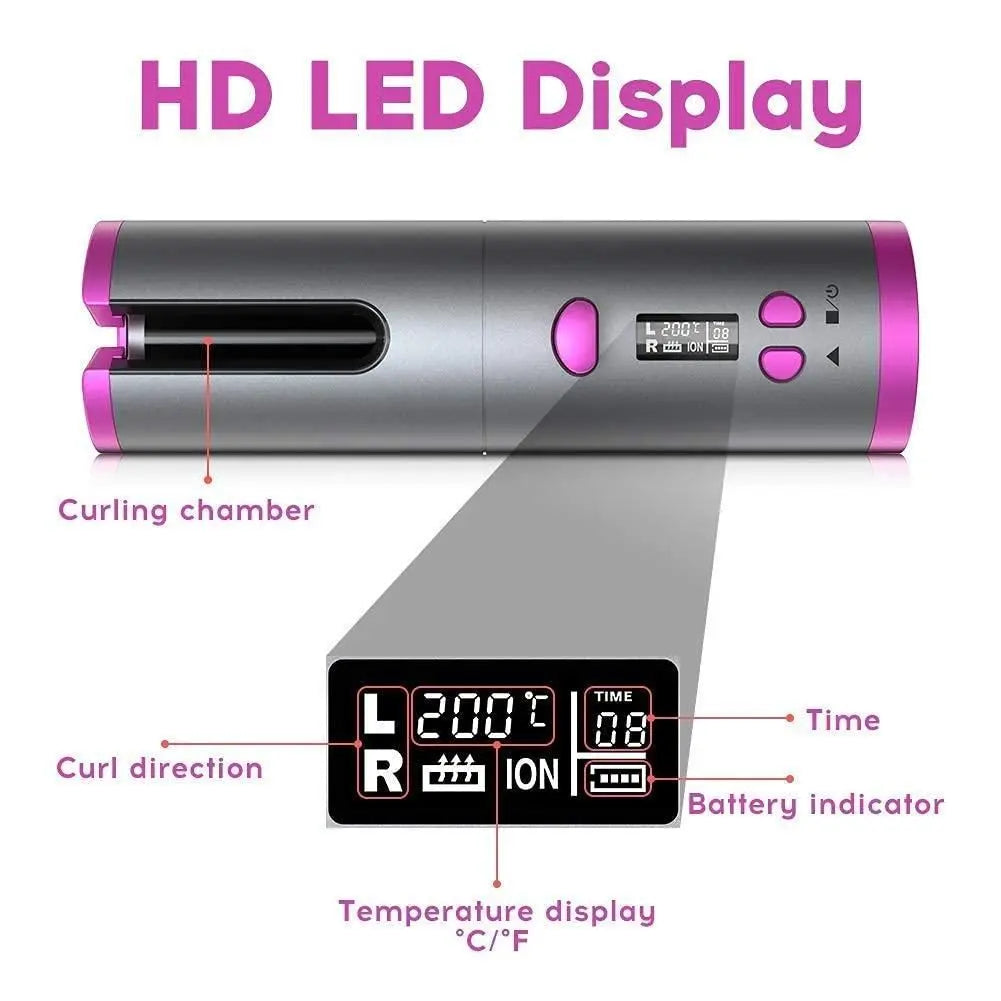 Usb Rechargeable Hair Curler - Utilityhubb