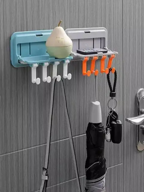 Wall Mounted Mobile Stand with 4 Hooks Utilityhubb