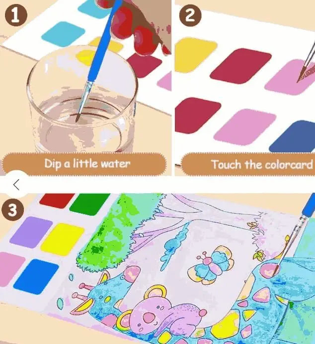 Water Coloring Books (3 pcs) Roposo Clout